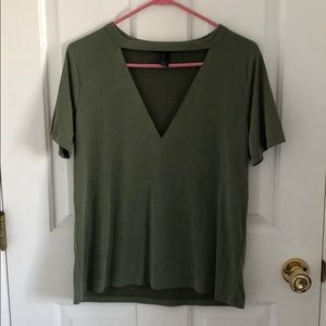 Forever 21 Cutout Tee